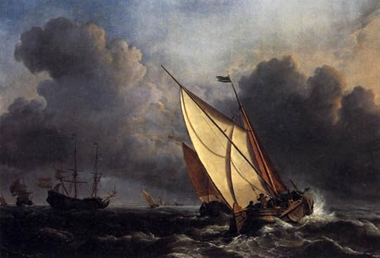 Dutch-fishing-boats-in-a-storm