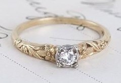 A lovely 1940’s diamond ring. An engagement ring, maybe??