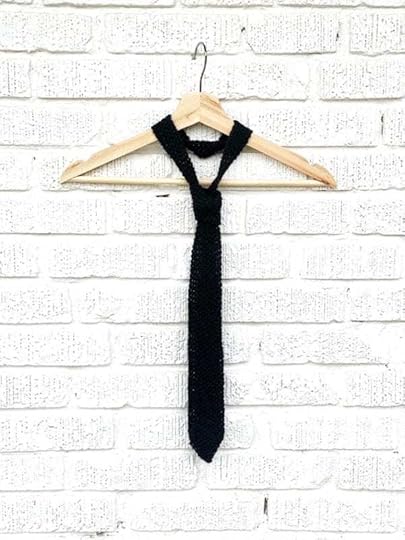 Seed Stitch Knit Necktie Pattern by Vickie Howell
