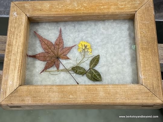 sample card in paper-making at Iiyama Handicraft Paper Studio in Iiyama city, Japan