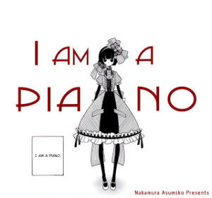 Girl in a striking black and white dress, speaking the words 