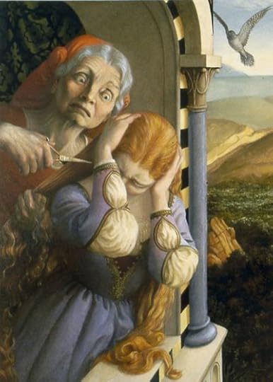 The witch cuts Rapunzel's hair by Paul O. Zelinsky