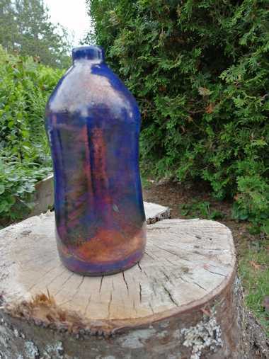 Raku pottery vase - Louwala-Clough