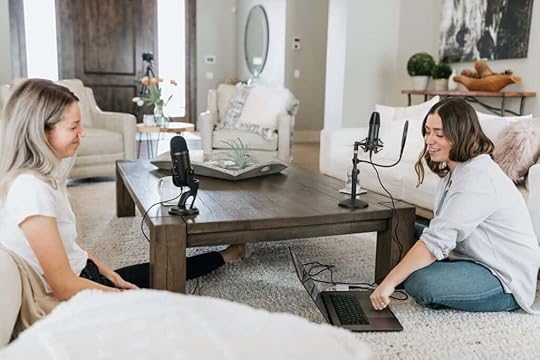 leading podcasting tools two women podcasting in their living room