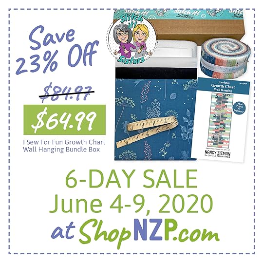 Sale at ShopNZP Save 23 Percent Off I Sew For Fun Growth Chart Wall Hanging Bundle Box