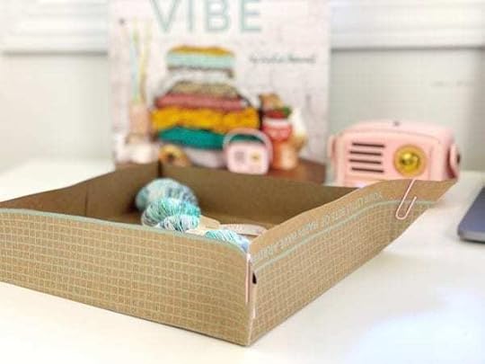 Recycled paper tray | Vickie Howell for YarnYAY!