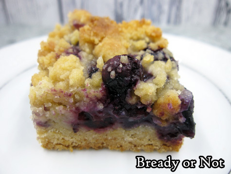 Bready or Not Original: Blueberry Crumble Bars 