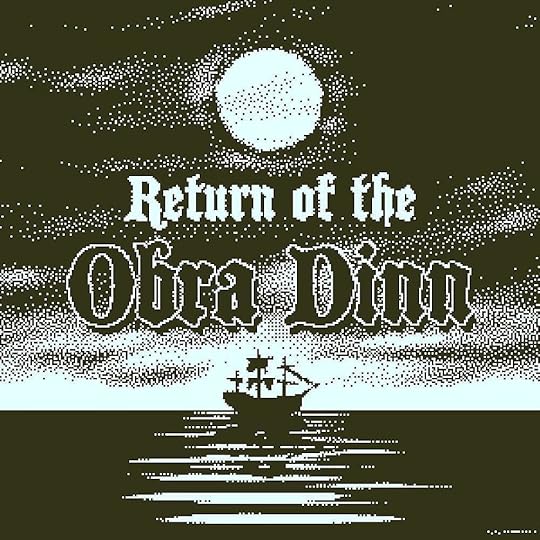 Para lectores de suspenso o thriller, recomiendo este juego para pc y consolas. En Return of the Obra Dinn tenés que descubrir el destino de los 60 tripulantes del Obra Dinn, un barco mercante de 1800 cuya tripulación desaparece misteriosamente. Tenés que descubrir quién es quién y qué le sucedió a cada uno mediante un mecanismo que te permite ver el momento de la muerte de cada uno, como si fuera una escena congelada que podés recorrer e investigar. Te mantiene enganchado por horas intentando descifrarlo. Si son gente que no suele jugar juegos pero les gusta la literatura, anímense a este juego, es una narrativa increíble, como un misterio de Agatha Christie en el que sos el investigador. Y la estética es como un juego de mac o pc de los 80s, en tonos de gris que van genial con el mood del juego. RECOMENDADO %