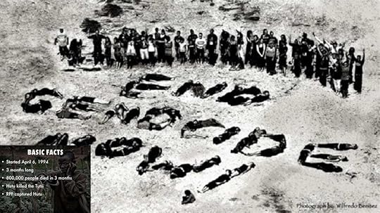 Asking for the end of the genocide in Rwanda