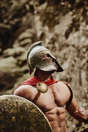 88901118-male-model-in-gladiator-outfit