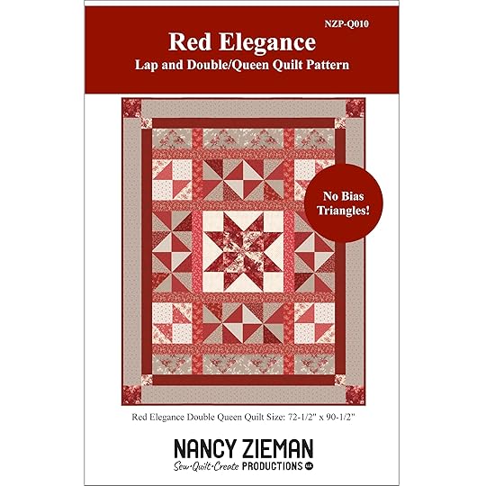 Red Elegance Fabric and Red Elegance Quilt Pattern by Nancy Zieman Productions available at ShopNZP.com