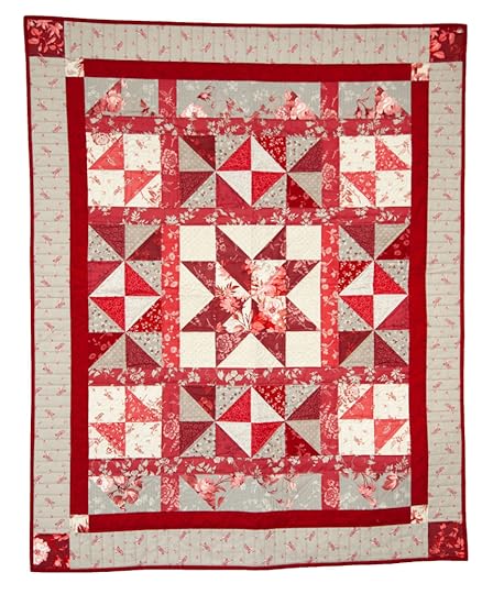 Red Elegance Double Queen Quilt Pattern and Red Elegance Fabric by Nancy Zieman Productions available at ShopNZP.com