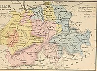 Map of Europe in the times of Luther and Calvin, By Merle d'Aubigné, Jean Henri