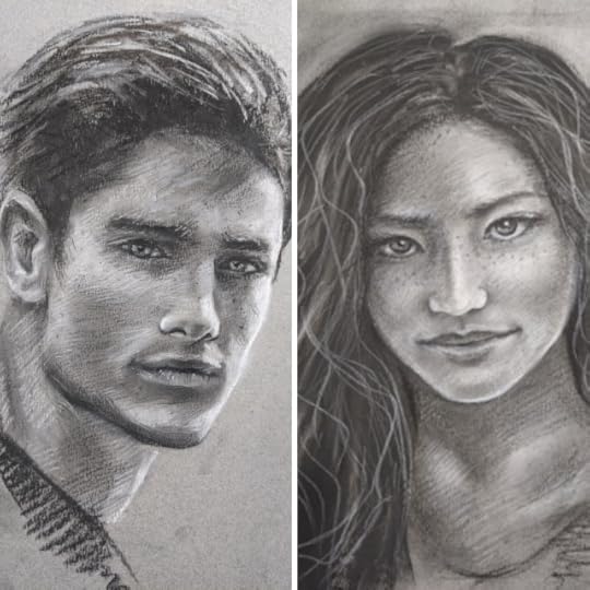 character art for Ginger Li Light and Fire Series