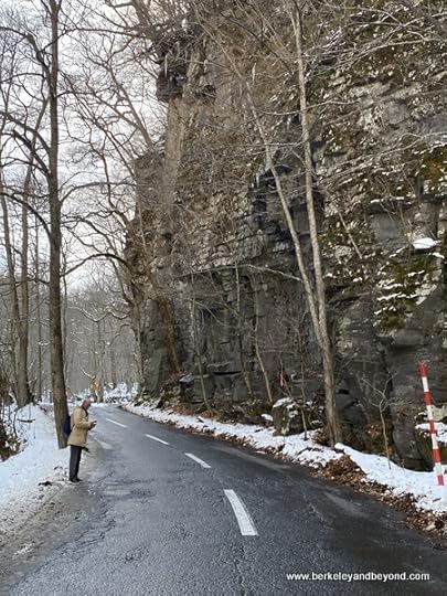 road through Oirase Gorge in Oirase National Park in Aomori, Japan