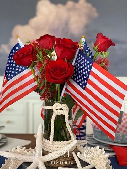 flags & flowers for the 4th