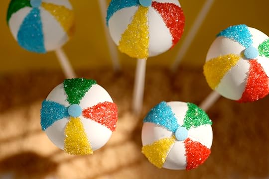 Beach Ball Cake Pops by Bakerella