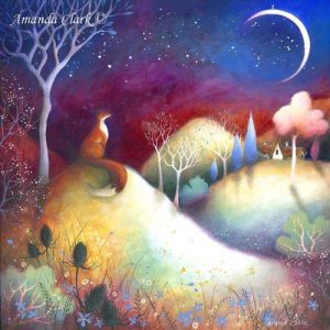 fox and moon