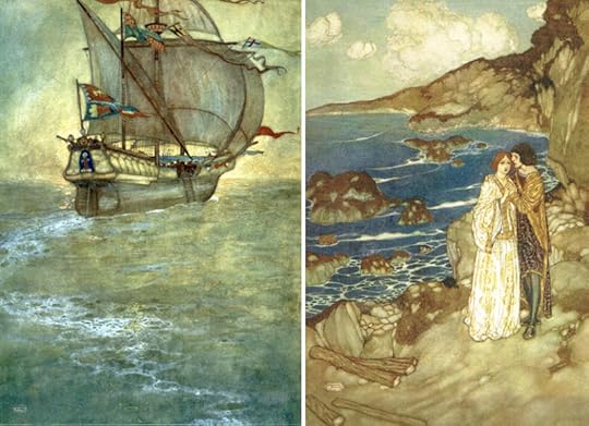 More illustrations from The Tempest by Edmund Dulac