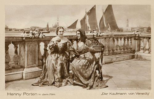 Henny Porten and Lia Eibenschütz in Der Kaufmann von Venedig