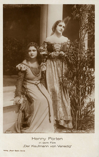 Henny Porten and Lia Eibenschütz in Der Kaufmann von Venedig (1923)