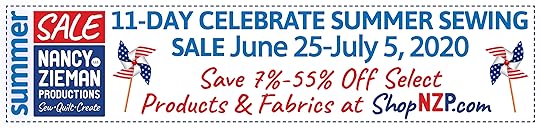 Celebrate Summer Sewing Sale June 25-July 5 2020 at ShopNZP.com