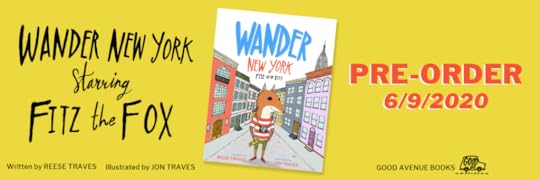 pre-order wander new york fitz in the city picture book starting in June 2020