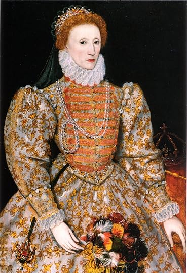 Elizabeth I’s red lips.