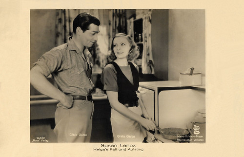 Greta Garbo and Clark Gable in Susan Lenox (1931)
