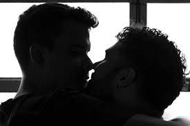 two men kissing silouette - Google Search