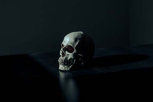 Creepy, Dark, Eerie, Scary, Skull, Death