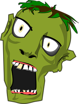 Zombie, Head, Horror, Halloween, Zombie