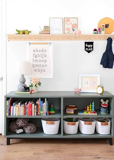 Linden's room with shelf from The Faux Martha