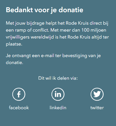 Donatie Rode Kruis