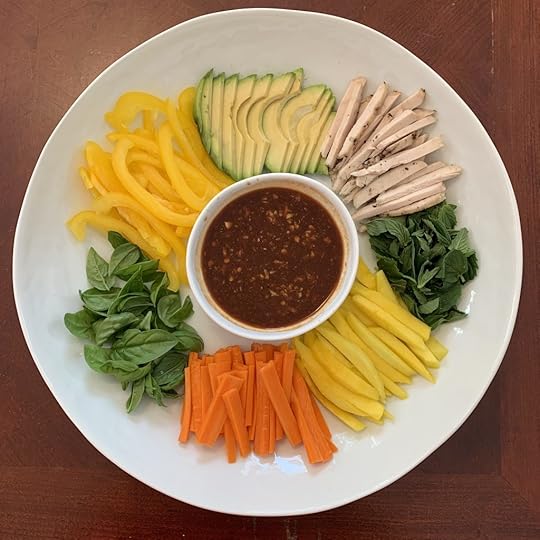 Fresh Spring Rolls with Chicken, Mango, and Avocado