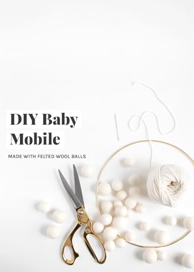 DIY baby mobile tutorial from the faux martha