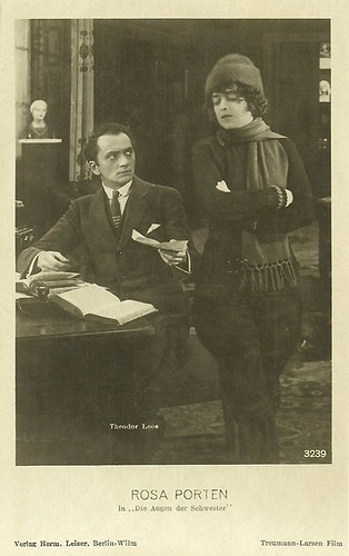 Rosa Porten and Theodor Loos in Die Augen der Schwester (1918)