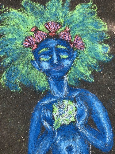 close up on face