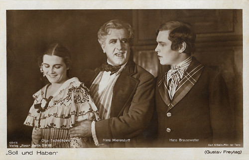 Olga Tschechova, Hans Mierendorff and Hans Brausewetter in Soll und Haben (1924)