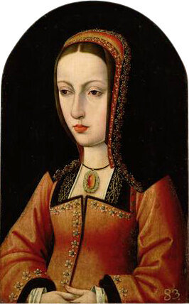 Joanna of Castille, by Master of the Legen of the Magdalen, ~1495-1496
