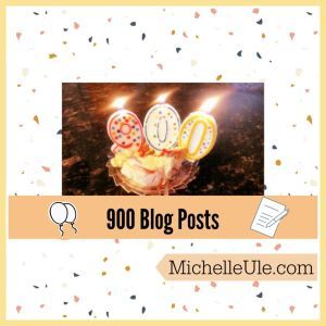900 candle to represent 900 blog posts