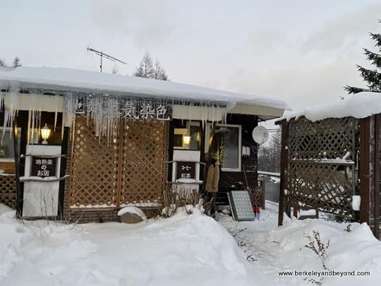 exterior of AlpenRose cafe at Geocolor: Hachimantai Geothermal Dyeing in Hachimantai city, Japan