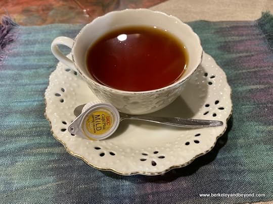 cup of tea at AlpenRose cafe at Geocolor: Hachimantai Geothermal Dyeing in Hachimantai city, Japan