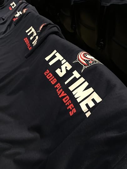 My first hockey playoff game!!! (And they won!)