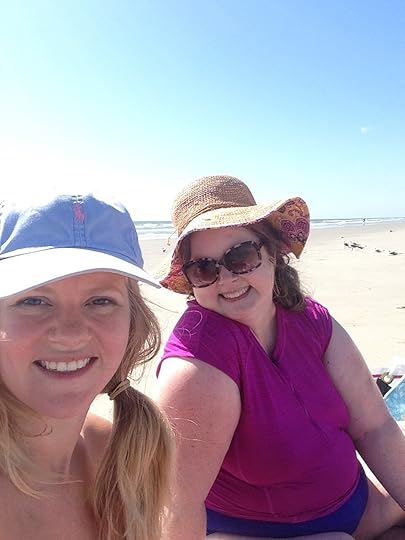 Mel and I on the beach on Galveston