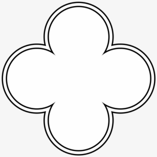 Shape Outline Clipart - Quatrefoil Png , Transparent Cartoon, Free ...