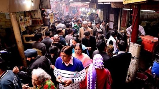 The famous Paranthe wali gali (bylane of fried bread) in Chandni Chowk, on August 20, 2014 in New Delhi, India.