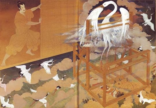 A Crane Wife illustration by Gennady Spirin