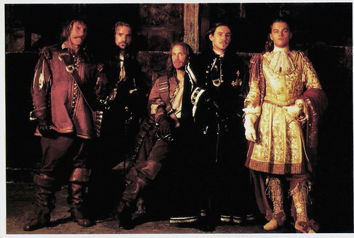 Gérard Depardieu, Jeremy Irons, John Malkovich, Gabriel Byrne and Leonardo DiCaprio in The Man in the Iron Mask (1998)