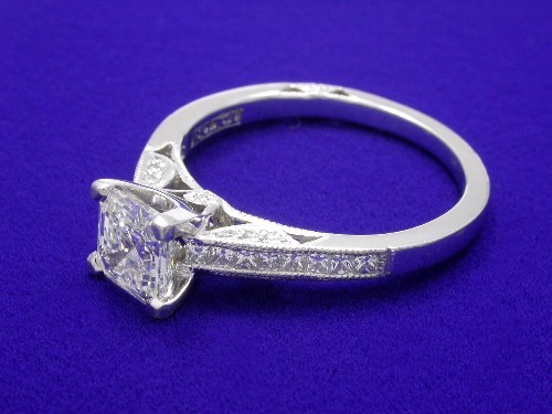 Tacori Asscher Engagement Rings Asscher Diamond Rings Asscher Cut Diamond Ring 094 Carat With